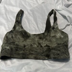 lululemon athletica Green and Black Camo Bra Medium Support